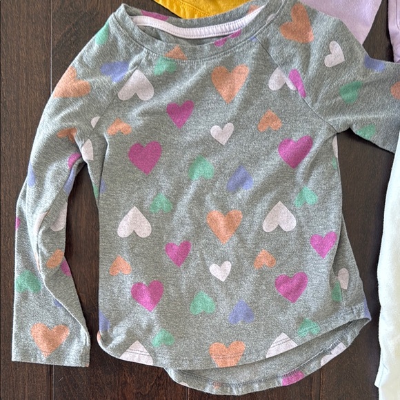 Bundle of Cat and Jack Toddler Girls Vibrant Long Sleeve Kids Shirt Collection - Picture 2 of 6